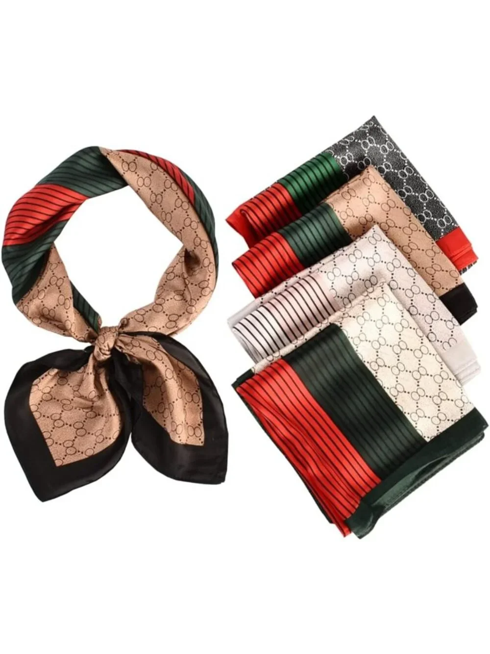 27.5 Inch Silk Head Scarf Bandana - Stylish Hair & Neck Accessory for Women